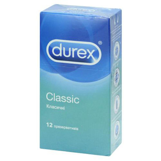 Презервативы латексные с силиконовой смазкой Дюрекс (Durex Classic) №12